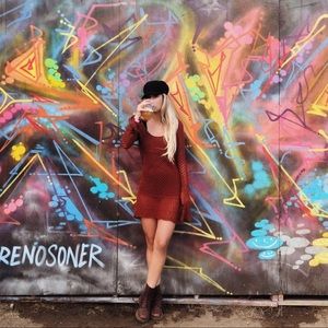 Retro 60s Crochet Dress